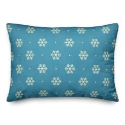 Simple Snowflakes14x20 Throw Pillow