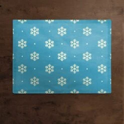 Simple Snowflake 18x14 Poly Twill Placemat -Northlight Sale Store D518377S 2