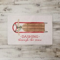 Dashing Sled 27x18 Floor Mat -Northlight Sale Store D518435S 2
