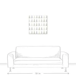 Tree Mat 24x24 Canvas Wall Art 11 Tree Mat 24x24 Canvas Wall Art -Northlight Sale Store D518436S 5