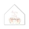Cheers To Cozy Mugs 12x12 House Shaped Canvas