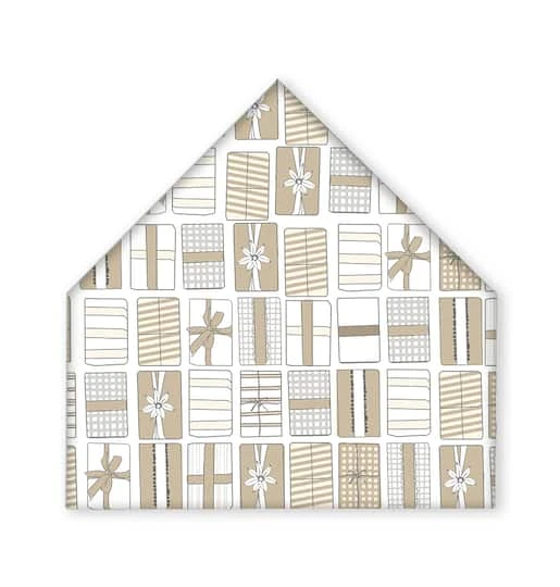 Neutral Gift Boxes 17x17 House Shaped Canvas 2 Neutral Gift Boxes 17x17 House Shaped Canvas - Image 2