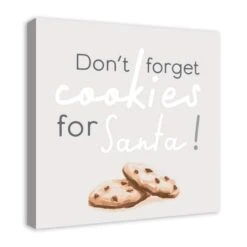 Christmas Cookies Santa Canvas Wall Art -Northlight Sale Store D518450S 2