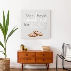 Christmas Cookies Santa Canvas Wall Art -Northlight Sale Store D518450S 4