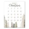 Christmas Trees Countdown Canvas Wall Art
