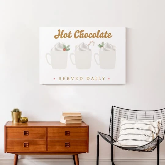 Hot Chocolate Served Daily 30x20 Canvas Wall Art 5 Hot Chocolate Served Daily 30x20 Canvas Wall Art - Image 5