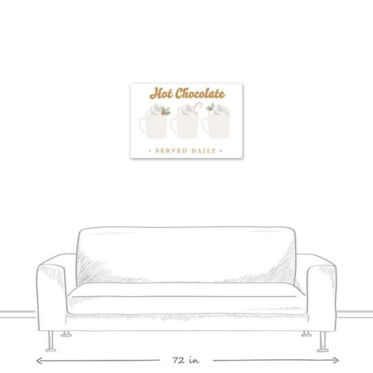 Hot Chocolate Served Daily 30x20 Canvas Wall Art 6 Hot Chocolate Served Daily 30x20 Canvas Wall Art - Image 6