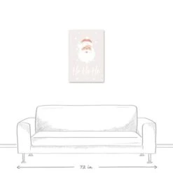Ho Ho Ho Santa 20x30 Canvas Wall Art -Northlight Sale Store D518460S 5