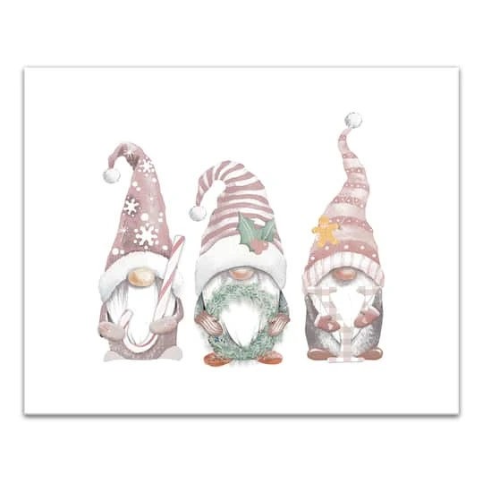 Joy Christmas Gnomes Canvas Wall Art 1 Joy Christmas Gnomes Canvas Wall Art
