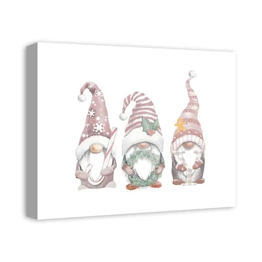 Joy Christmas Gnomes Canvas Wall Art 3 Joy Christmas Gnomes Canvas Wall Art - Image 3