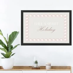 30" Sweet Holiday Peppermint Black Framed Print Wall Art -Northlight Sale Store D518466S 2