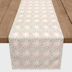 Peppermint Candy 16x72 Poly Twill Table Runner -Northlight Sale Store D518485S 2