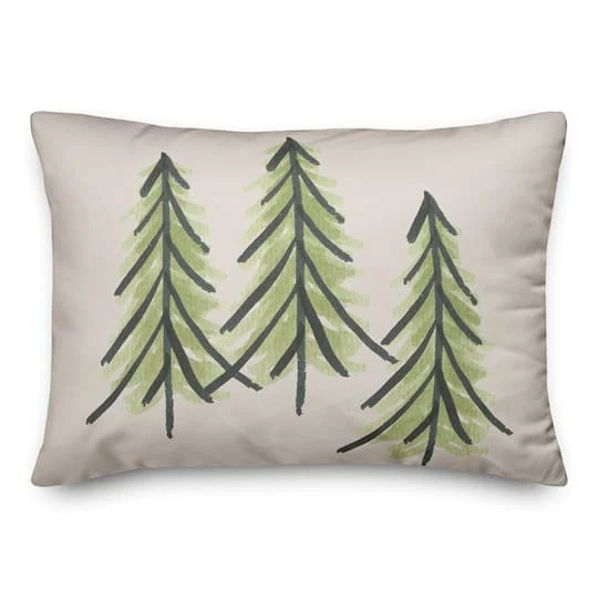 Three Trees 14x20 Throw Pillow 1 Three Trees 14x20 Throw Pillow