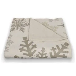 Snowflake Pattern 50x60 Coral Fleece Blanket -Northlight Sale Store D518503S 2