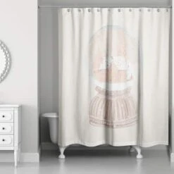 Snow Globe Shower Curtain -Northlight Sale Store D518521S 2