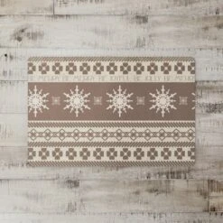 Designs Direct Christmas Neutral Sweater 27" X 18" Floor Mat -Northlight Sale Store D518534S 2