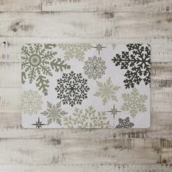 Snowflake Pattern 27x18 Floor Mat -Northlight Sale Store D518538S 2