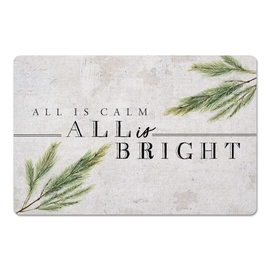 All Is Bright 27x18 Floor Mat 1 All Is Bright 27x18 Floor Mat