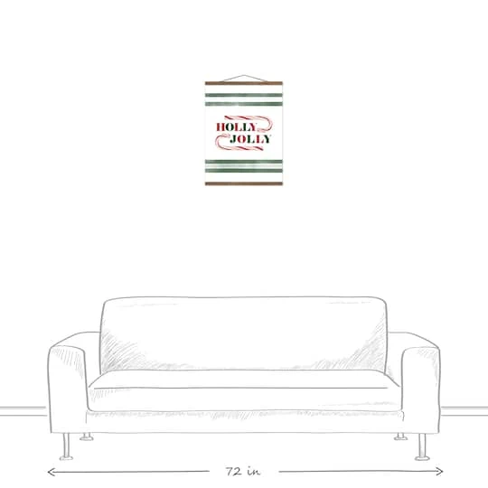 Holly Jolly Candy 16x20 Teak Hanging Canvas 4 Holly Jolly Candy 16x20 Teak Hanging Canvas - Image 4