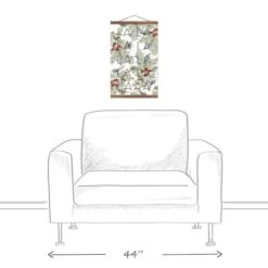 Fa La La La 12x18 Teak Hanging Canvas -Northlight Sale Store D518553S 3