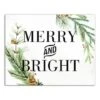 Merry And Bright 14x11 Canvas Wall Art