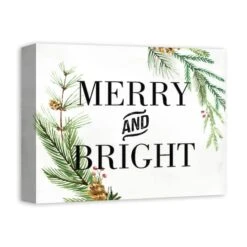 Merry And Bright 14x11 Canvas Wall Art 8 Merry And Bright 14x11 Canvas Wall Art -Northlight Sale Store D518556S 2