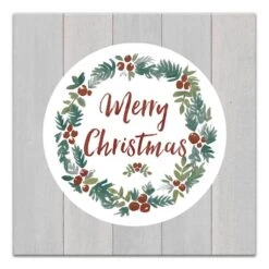 Christmas Wreath Canvas Wall Art