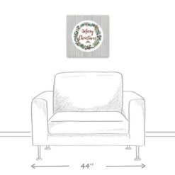 Christmas Wreath Canvas Wall Art -Northlight Sale Store D518558S 5