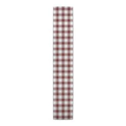 Red Gray Plaid 16x90 Cotton Twill Runner -Northlight Sale Store D518561S 3