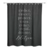 Reindeer Names Shower Curtain