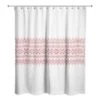 Knit Snowflakes Shower Curtain