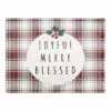 Joyful Merry Blessed 18x14 Cotton Twill Placemat