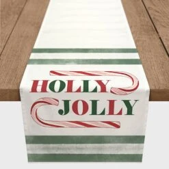 Holly Jolly Candy 16x72 Cotton Twill Runner -Northlight Sale Store D518578S 2