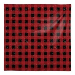 Red Black Buffalo Check 58x58 Tablecloth