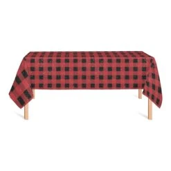 Red Black Buffalo Check 58x102 Tablecloth -Northlight Sale Store D518583S 2