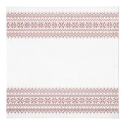 Knit Snowflakes 10x10 Cotton Twill Napkin