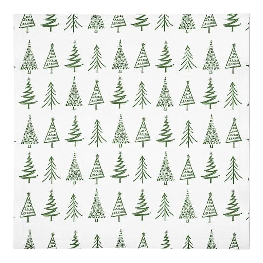 Doodle Tree 10x10 Cotton Twill Napkin 1 Doodle Tree 10x10 Cotton Twill Napkin