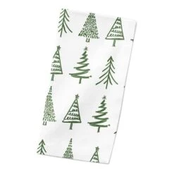 Doodle Tree 10x10 Cotton Twill Napkin 6 Doodle Tree 10x10 Cotton Twill Napkin -Northlight Sale Store D518590S 2