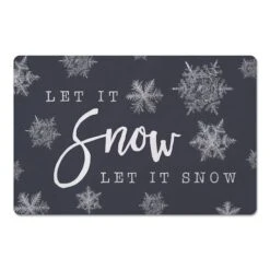 Let It Snow 27x18 Floor Mat