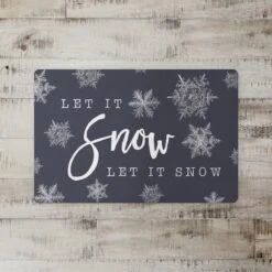 Let It Snow 27x18 Floor Mat 5 Let It Snow 27x18 Floor Mat -Northlight Sale Store D518601S 2