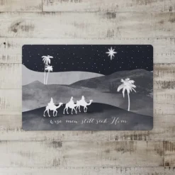 Wise Men Seek Him 27x18 Floor Mat -Northlight Sale Store D518605S 2
