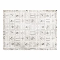 Silver Presents 18x14 Cotton Twill Placemat