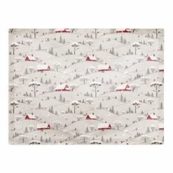 Snowy Village 18x14 Cotton Twill Placemat