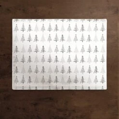 Designs Direct Christmas Trees 18" X 14" Cotton Twill Placemat -Northlight Sale Store D518624S 2