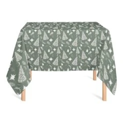 58" Sage Christmas Tablecloth -Northlight Sale Store D518629S 2