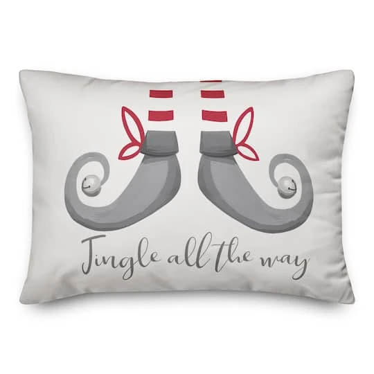 Elf Jingle All The Way 14x20 Throw Pillow 2 Elf Jingle All The Way 14x20 Throw Pillow - Image 2