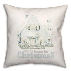 Home For Christmas Throw Pillow