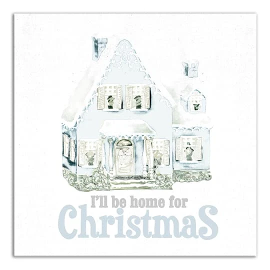 Home For Christmas Canvas Wall Art 2 Home For Christmas Canvas Wall Art - Image 2
