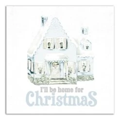 Home For Christmas Canvas Wall Art