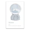 Winter Globe 12x18 Canvas Wall Art